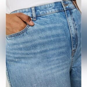 Torrid High Rise Rhinestone Jeans